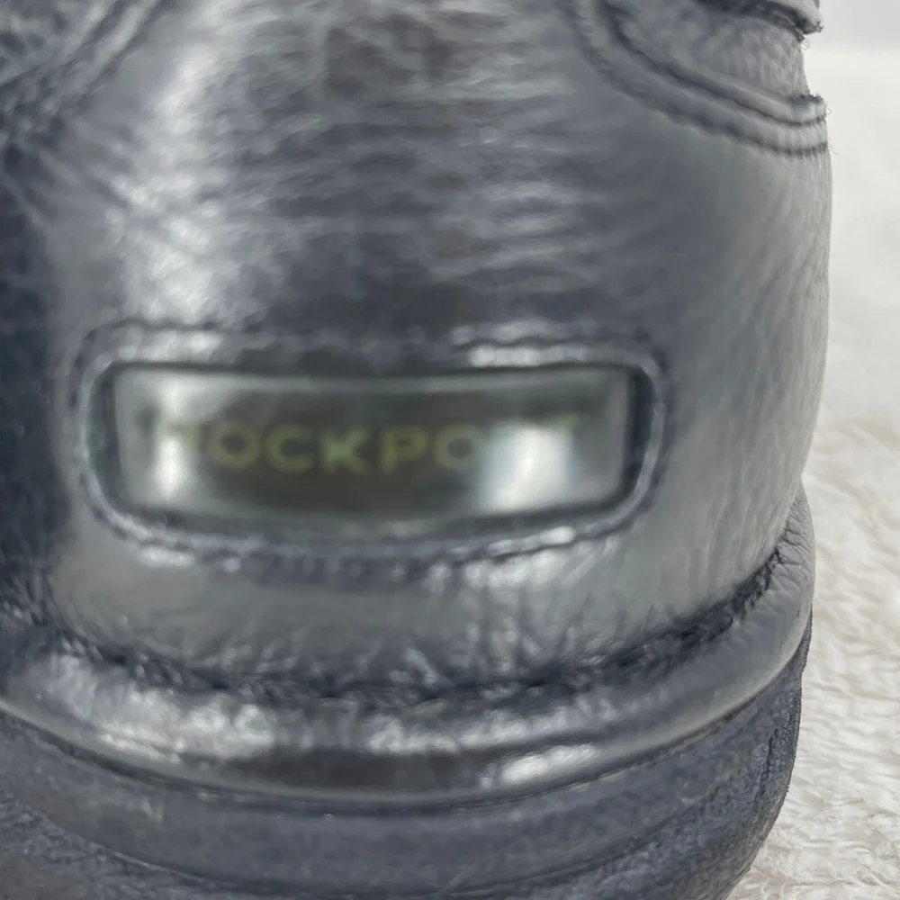 Rockport Black Leather Men's Oxfords SHOES SIZE 11 W LACE UP